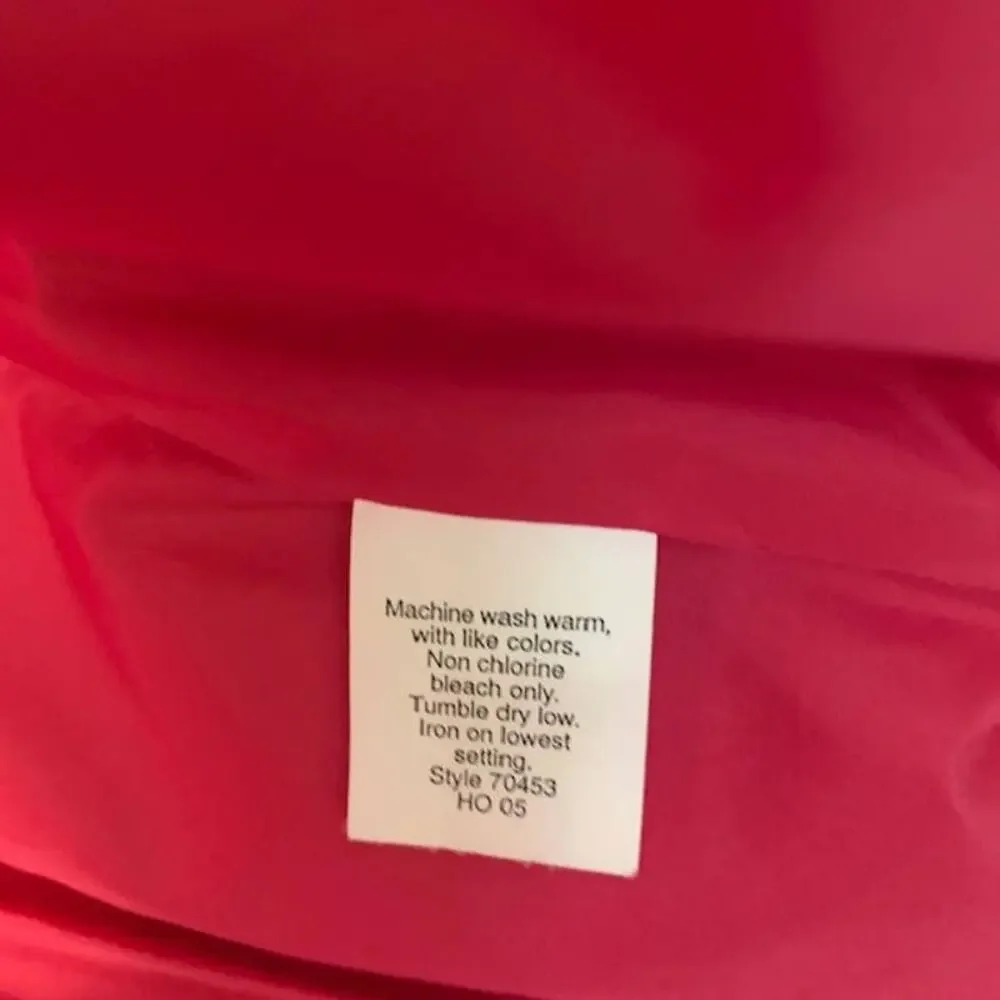 J. Crew Puffer Down Full Zip Button Berry Pink Vest | S